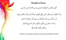 Baş Ağrısı Duası Okunuşu ve Anlamı